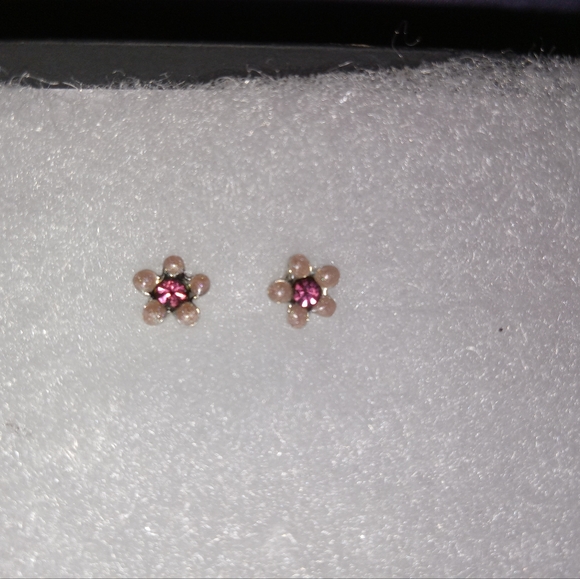 VCLM Multicolor Jeweled Flower Necklace and Earings Set - Picture 5 of 8